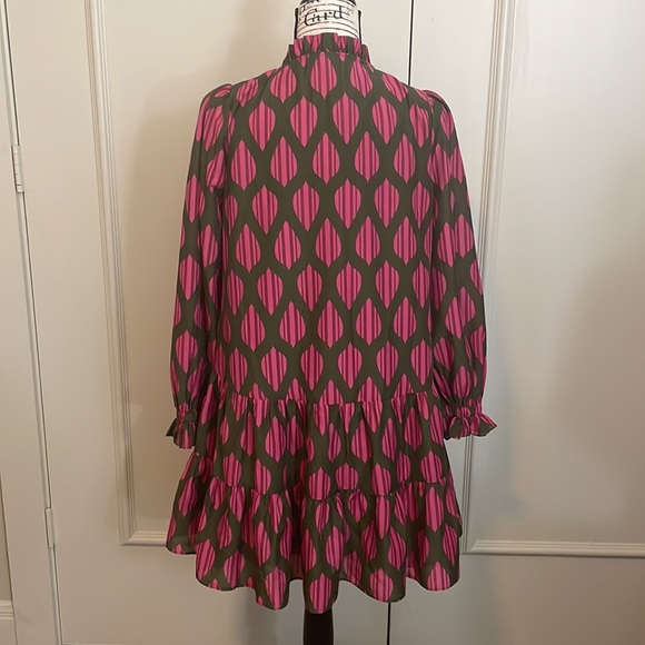 J. Marie Napa button front tiered mini dress - Picture 4 of 6